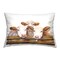 Three Cow Friends Decorative Printed Throw Pillow Design by George Dyachenko, 14 x 7 x 20